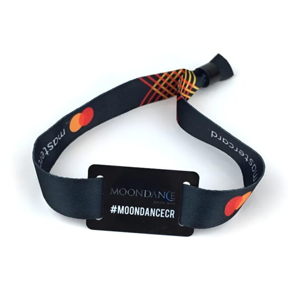 Cheap Printed Fabric Wristband with RFID for Festivals