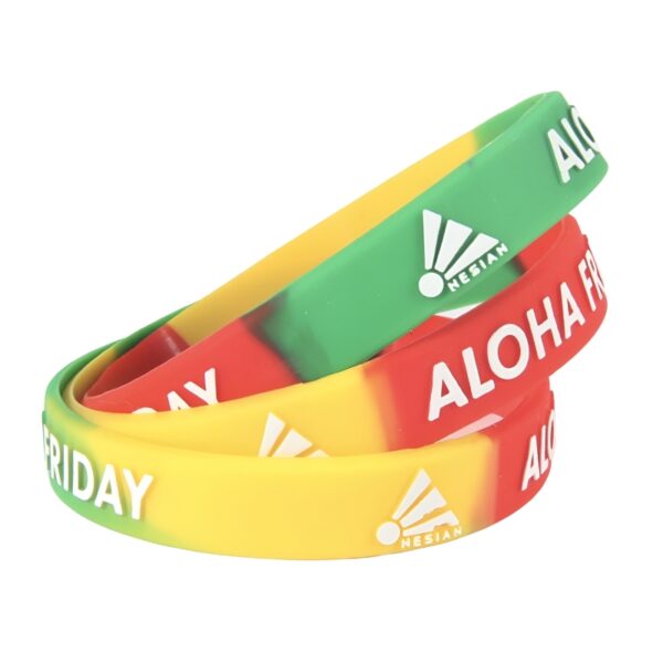 Custom Embossed Printed Silicone Wristband