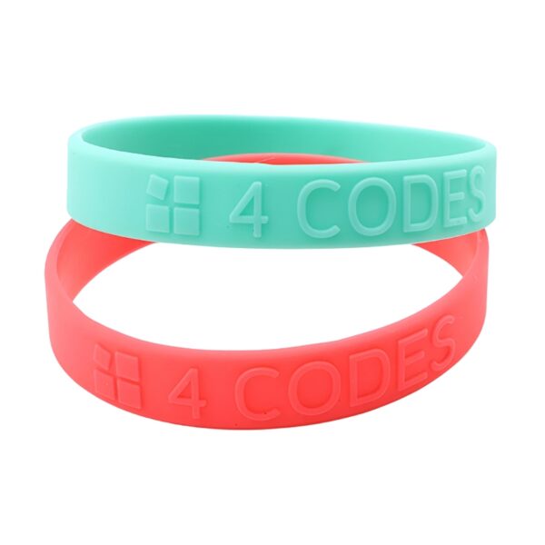 Custom Embossed Silicone Wristband for Charities