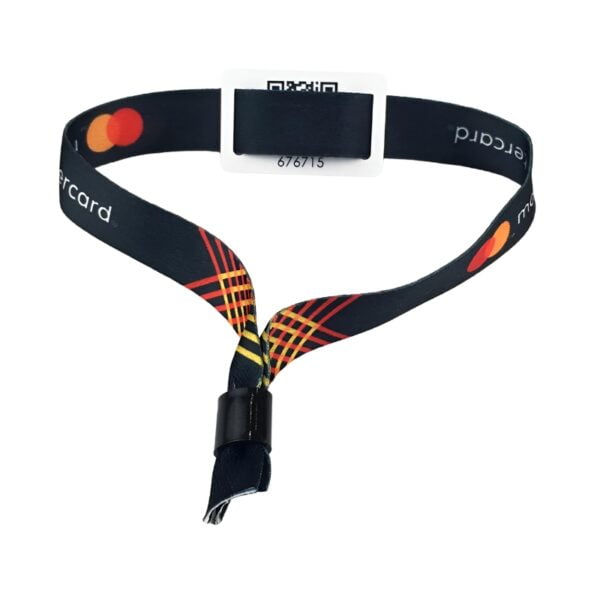 Custom Printed Fabric Wristband with RFID for Events and Festivals