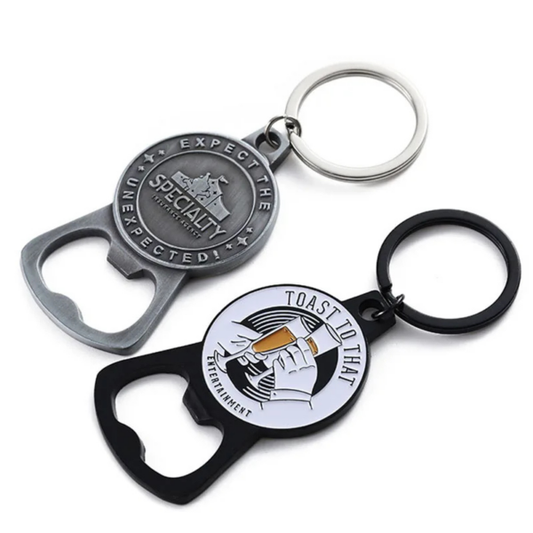 Custom Metal Bottle Opener Keyring UK